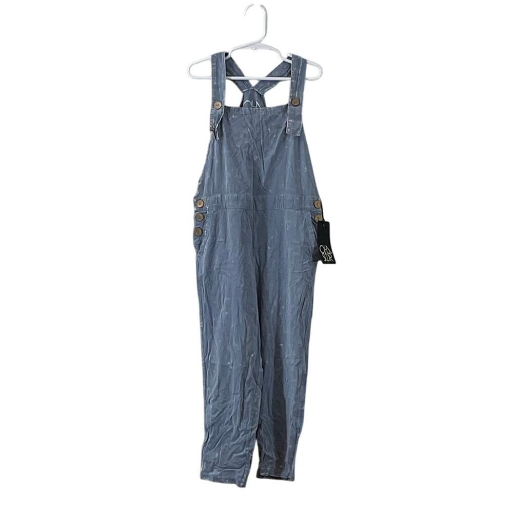 NWT Chaser Cool Girl Overalls Size 6  Coastal Cloth Pockets